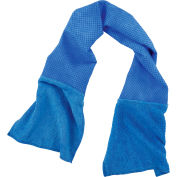 Ergodyne® Chill-sa® serviette de refroidissement polyvalente, PVA/microfibre, bleu