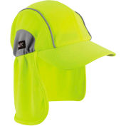 Ergodyne® Chill-Its® Haute Performance 6650 Hat W / cou ombre, citron vert, unique taille, qté par paquet : 6