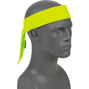 Ergodyne® Chill-Its® 6700CT Evap. Cooling Bandana w/ Built-In Cooling Towel - Tie, Lime