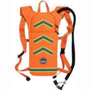 Ergodyne® Chill-Its® 5155HV Hi-Vis Low Profile Hydration Pack, Orange, 2 Liter