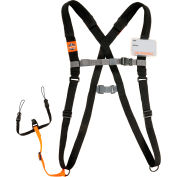 Ergodyne Squids 3138 Padded Barcode Scanner Harness & Lanyard for Mobile Computers, L, Black