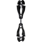 Ergodyne® 3420 calmars® Porte-pince à gants, Double Clips, Noir, qté par paquet : 6