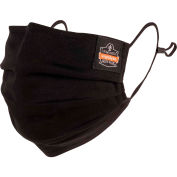 Masque de couverture plissé noir Ergodyne 8801 - 12-Pack