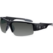 Ergodyne® Skullerz® DAGR-AF Safety Glasses, Matte Black, Anti-Fog Smoke Lens, 52433