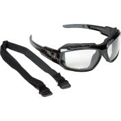 Ergodyne® Skullerz® Loki Safety Glasses/Goggles W/Fog-Off, Clear AF Lens, Black Frame