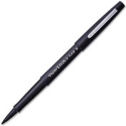 Paper Mate® Porous Point Flair Pen, Black Barrel/Ink, qté par paquet : 12