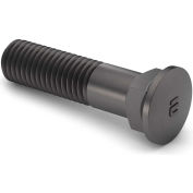 5/8-11 x 3" Plow Bolt - #3 Domed Head - Grade 8 - UNC - Steel - Zinc Yellow - Pkg of 5