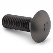 Boulon de carrosserie 1/2-13 x 2-1/2 po - Cou carré - Calibre 8 - Complet - UNC - Acier - Uni - Paquet de 25