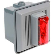 Edwards Signaling 868STRR-N5 Surface Mount Horn Strobe For Outdoor Use 120V AC Red