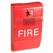 Edwards Signaling, EG1ARF, Genesis Temp Horn, Hi-Lo, Red, Marked Fire