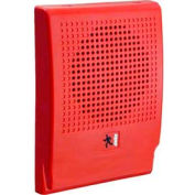 Edwards Signaling, G4SVRN, Haut-parleur mural, Stroboscope, 70 V, Rouge