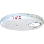 Edwards Signaling, GCHFWF-S7VMC, Wall Speaker Strobe, 70 V, White, Ceiling Mount, Marked Fire