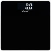 Pèse-personne numérique Escali B200B, 440lb x 0,2 lb / 200 kg x 0,1 kg, verre trempé noir