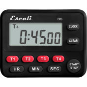 Escali Digital Timer Four Event, Noir