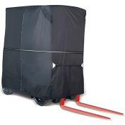 Housse de rangement pour chariot élévateur Eevelle® Fork-Stor™, polyester de qualité marine, 100 po L x 45 po l, noir