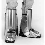 Ellwood Safety Foot-Shin Guards W/Side Shield, Steel Toe Clip, Leather Strap, 5"W, Standard, 1 Pair