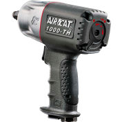 Aircat Composite Twin Hammer Air Impact Wrench, 1/2" Drive Size, 1600 Max Torque