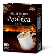 Café Mazel Instant Coffee, Arabica Mocha, Instant Coffee Mix, 3 en 1 café instantané, 100 bâtonnets