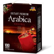 Café Mazel Instant Coffee, Arabica Original, Instant Coffee Mix, 3 en 1 café instantané, 100 bâtonnets