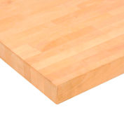 Global Industrial Workbench Top, Birch Butcher Block Square Edge, 72"W x 36"D x 1-1/2" Thick