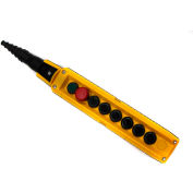 T.E.R., F70BY12000600001 MIKE Pendant, 8 Button, Yellow, 2-Speed Buttons
