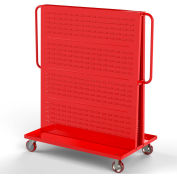 Vallée Craft modulaire a-frame Bin panier F89547 w/1 persienne 1 plaque ronde-Peg 48" W x 30 « D x 62 » rouge