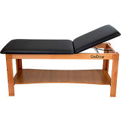CanDo Treatment Table w/ Adjustable Back & Shelf, 400 lb. Capacity, 78"L x 30"W x 31-1/2"H