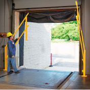 FabEnCo Dual Vertical Lift Safe, Fits 96", Clear Opening, Safety Yellow