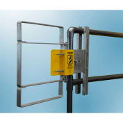 FabEnCo XL Series Carbon Steel Galvanized Clamp-On Self-Closing Safety Gate, Fits Opening 22-24.5"