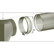 Zip-A-Duct™ 24"  Gray Inlet Section
