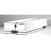 Fellowes Liberty® Check & Form Boxes, 23"L x 9"W x 4"H, White & Blue - Pkg Qty 12