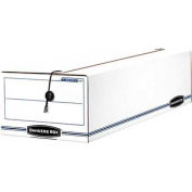 Fellowes Liberty® Check & Form Boxes, 23-1/4"L x 9-1/2"W x 6"H, White & Blue - Pkg Qty 12