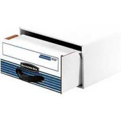 Fellowes Stor/Drawer® Steel Plus Card Boxes, 23-1/4"L x 9-1/4"W x 5-5/8"H, White & Blue - Pkg Qty 12