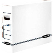 Fellowes x Ray Film Jacket Size Storage Boxes, 18-3/4"L x 5"W x 14-7/8"H, White & Blue - Pkg Qty 6