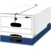 Fellowes 00705 Stor/File™, Legal Box, 24-1/8"L x 15-1/4"W x 10-3/4"H, White/Blue - Pkg Qty 12