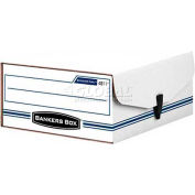 Fellowes Liberty® Binder & Letter Boxes, 11-3/8"L x 9-1/8"W x 4-3/8"H, White & Blue - Pkg Qty 12