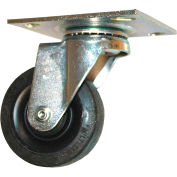 Rubbermaid® 3 1/2" Swivel Plate Caster with Hardware