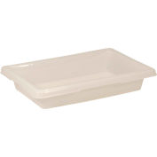 Rubbermaid Bus utilitaire Tote FG350700WHT Box - 18 x 12 x 3-1/2 - blanc, qté par paquet : 6