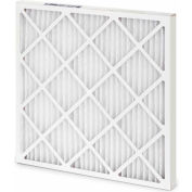 Global Industrial™ Standard Capacity Pleated Air Filter, MERV 8, Wire Backed, 12"Wx12"Hx1"D - Pkg Qty 12