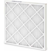 Global Industrial Pleated Air Filter, 20 X 24 X 2", MERV 8, Standard Capacity, Wire Backed - Pkg Qty 12