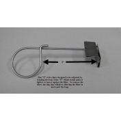 1/4"W x 2"H x 1"D Filter Holding Clip Air Filter - Pigtail - Global Industrial™ - Pkg Qty 12