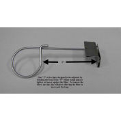 1/4"W x 3"H x 1"D Filter Holding Clip Air Filter - Global Industrial™ - Pkg Qty 12