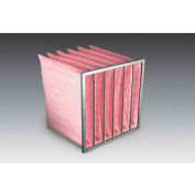 Global Industrial™ 4 Pocket Air Filter W / Fibre de verre, MERV 13, 12"L x 24"H x 22"D, qté par paquet : 4