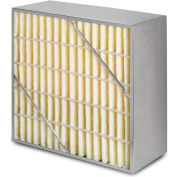 Global Industrial™ Boîte de filtre à air à cellules rigides avec support synthétique, MERV 13, 24 « L x 24 « H x 12 « D
