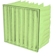 Global Industrial™ 8 Pocket Air Filter W / Synthetic Media, MERV 15, 24"L x 24"H x 22"D, qté par paquet : 4