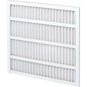 Global Industrial™ Standard Capacity Pleated Air Filter, MERV 8, Self-Supported, 16"W x25"Hx1"D - Pkg Qty 12