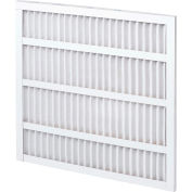 Global Industrial Pleated Air Filter, 16 X 25 X 1", MERV 8, Standard Capacity, Self-Supported - Pkg Qty 12