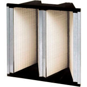Global Industrial™ Bank Air Filter, MERV 13, 85 % Eff., 24"L x 12"H x 12"D, 2V, qté par paquet : 2