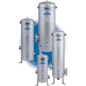 Band Clamp Multi Cartridge Filter Housing- 5 Filter Capacity, 10-1/4 Dia x 20H, 2MNPT Connection