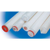 High Purity Pleated Poly Cartridge Filter 10.0 Micron - 2-3/4 Dia x 10H EPDM Seals, 222 w/Fin - Pkg Qty 12
